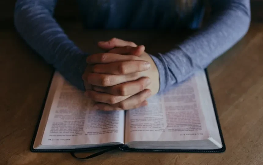 Man holding Bible